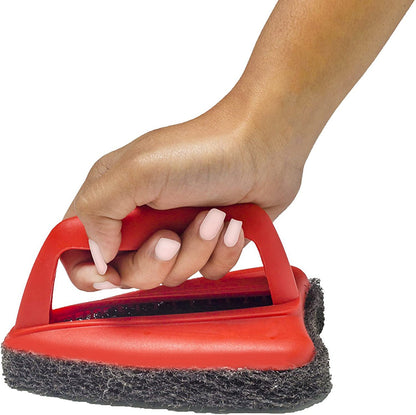 1403 Bathroom Brush With Abrasive Scrubber For Superior Tile Cleaning Wukusy