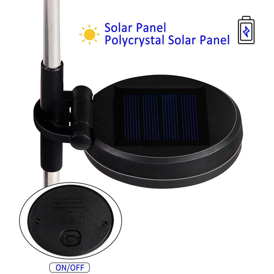 2PCS Solar Garden Lights – RGB 7-Color Changing Waterproof Outdoor