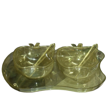 Apple Shape Snack Serving Tray Bowl - BuyItOnline