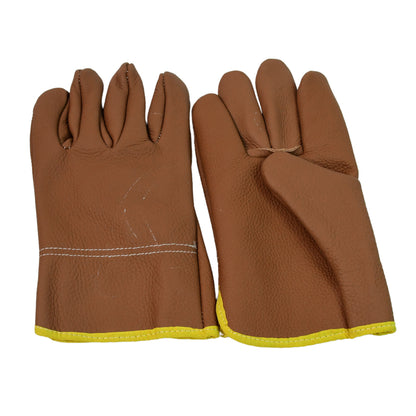 Heavy Duty Leather Gardening Gloves for Men & Women