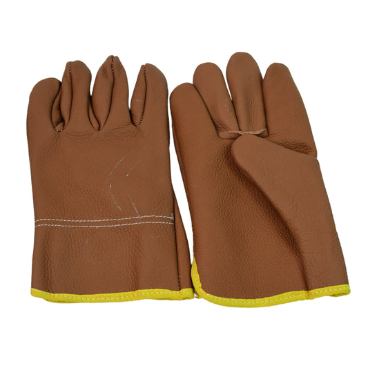 Heavy Duty Leather Gardening Gloves for Men & Women