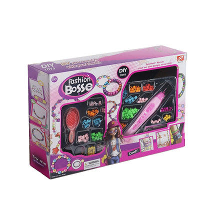 Hair Styling Clasp Clips & Beads Kit