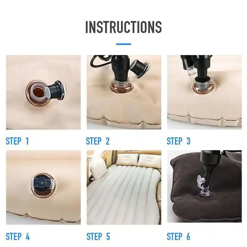 Portable Car Backseat Air Mattress Wukusy
