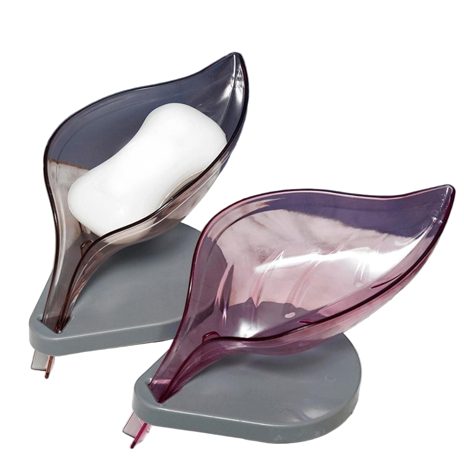 Self-Draining Leaf Soap Dish with Suction Cup - BuyItOnline