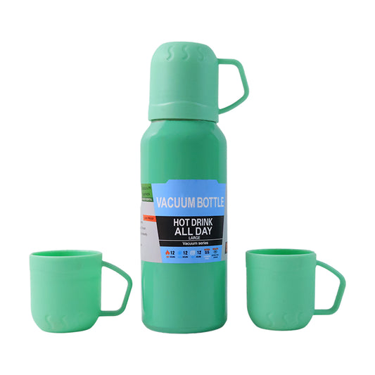 Green Vacuum Flask Set.