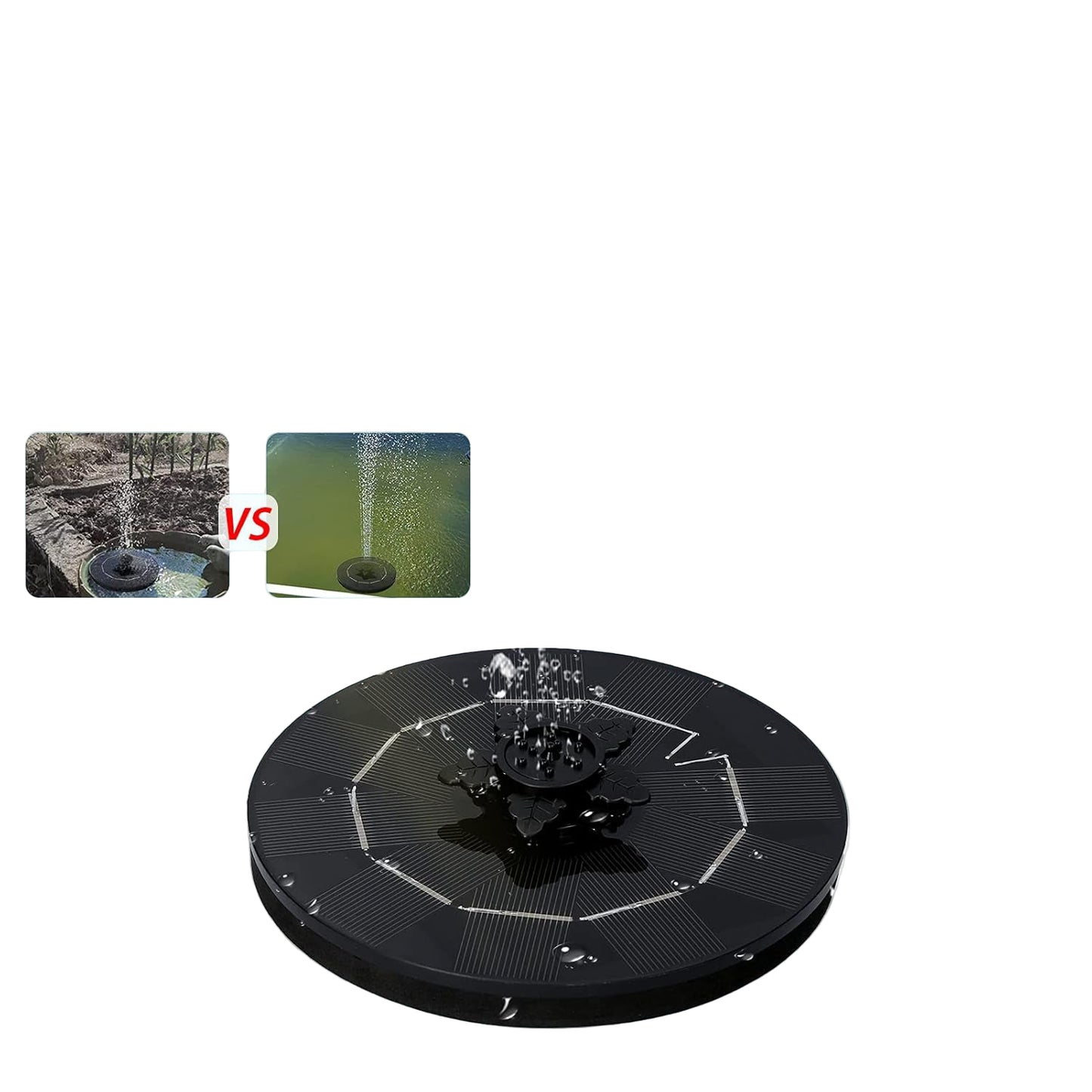 Solar-powered Floating Water Fountain Pump Kit