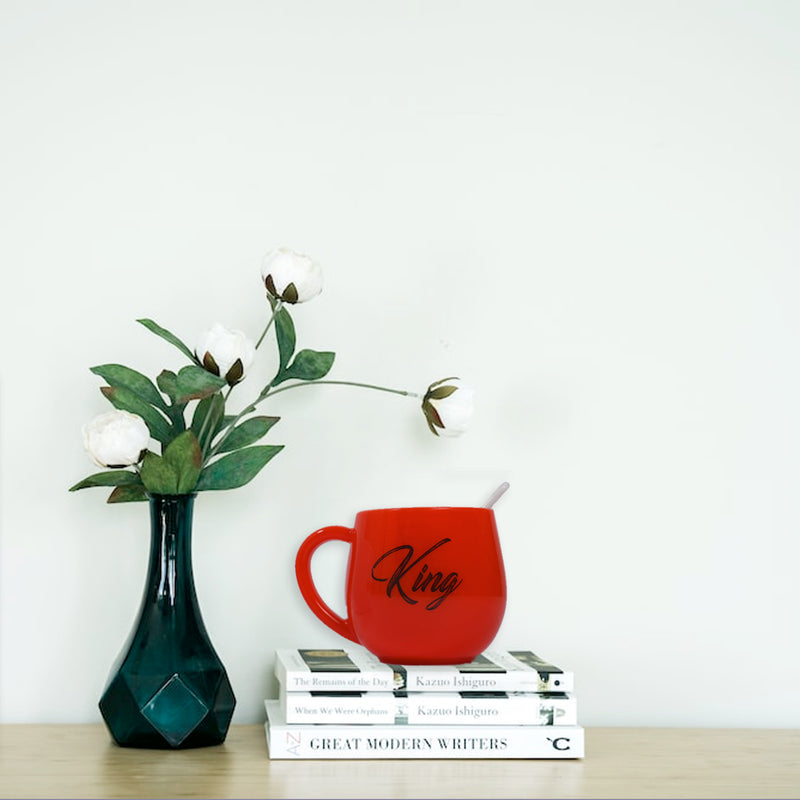 King & Queen Printed Matching Coffee Mugs - BuyItOnline