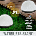 Dome Solar Garden Light Set (4 Pc) Wukusy
