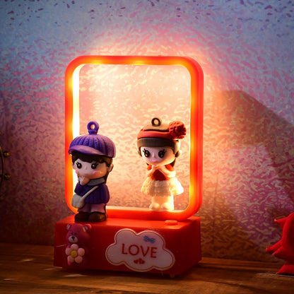 Decorative Love Couple Led Figurine Light (1 Pc) Wukusy
