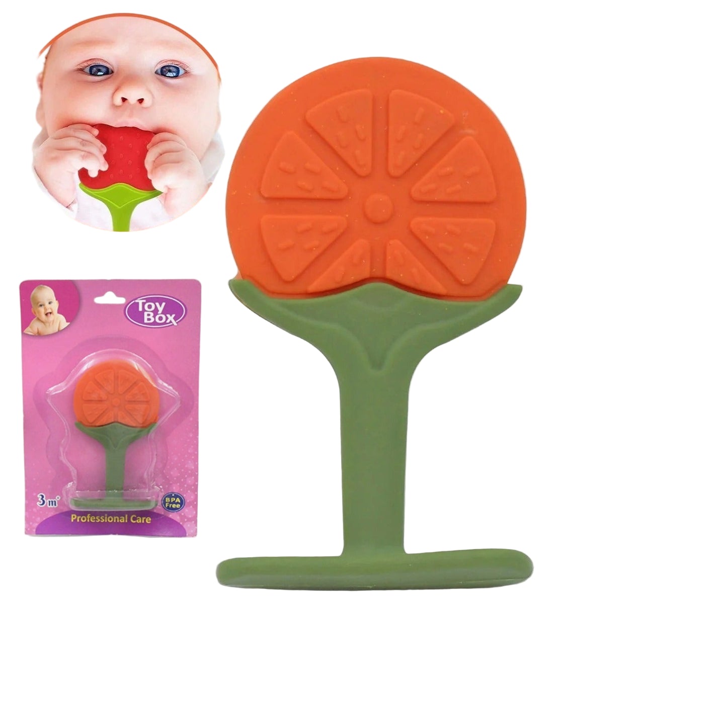 Silicone Fruit Teether Toy