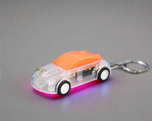 Mini Car Shape Led Keychain Light +(1 Pc Random Color)