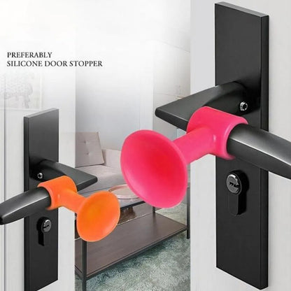 1442 Door Stopper Mini Anti-collision Silicone Door Handle Crash Pad Wukusy