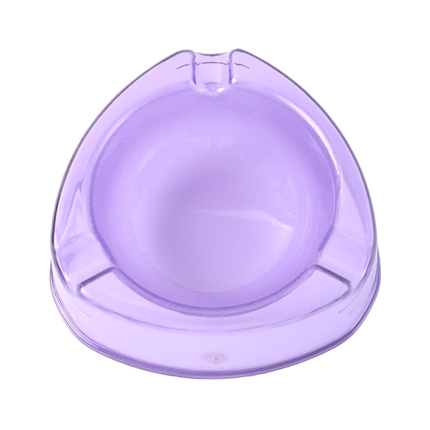 Transparent Purple Plastic Ashtray – Stylish, Unbreakable &amp; Heat-Resistan