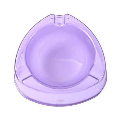Transparent Purple Plastic Ashtray – Stylish, Unbreakable &amp; Heat-Resistan