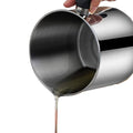 Stainless Steel Oil Strainer Pot with Lid & Filter Mesh - BuyItOnline