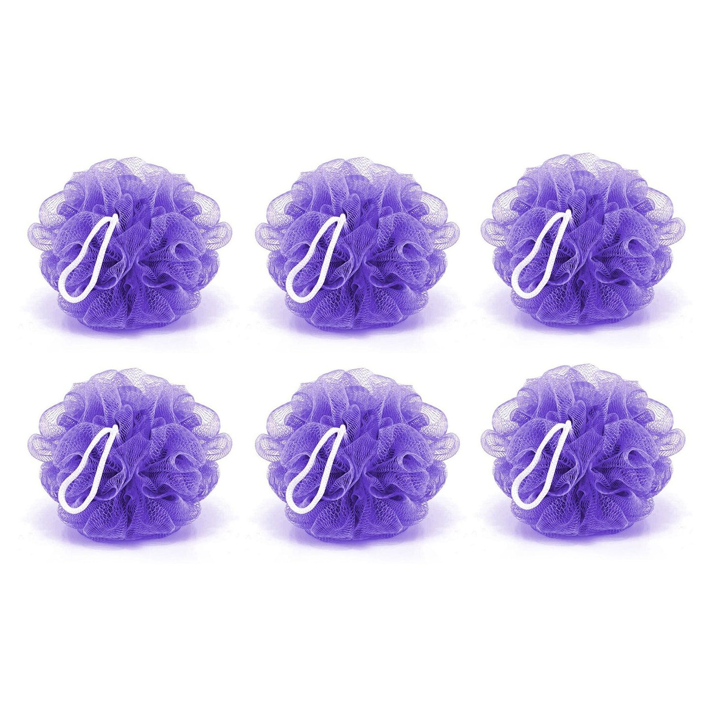 Bath Shower Loofah Sponge Pouf Body Scrubber