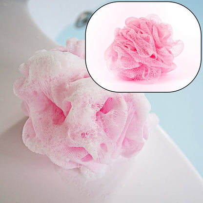 Bath Shower Loofah Sponge Pouf Body Scrubber