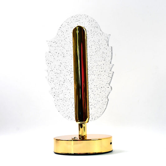 Elegant Feather Shape Crystal Table Lamp (1 Pc) Wukusy