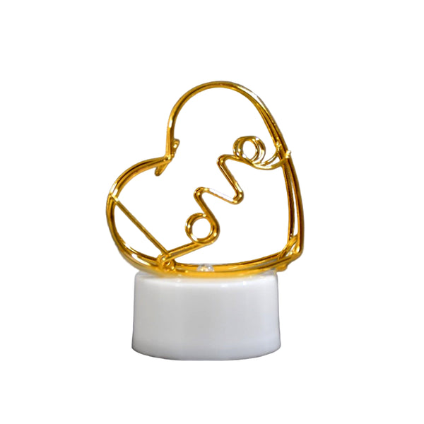 Multicolor Flameless Heart-Shaped Decorative Candles.