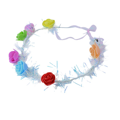 Led Flower Crown Headband  Multicolor Light-up (1 Pc)