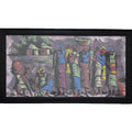 Original Figurative Village Life Painting | Handcrafted Acrylic Artwork | Modern Art | TEA Exclusive Art
