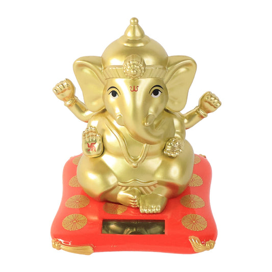 Decorative Religious Large Lord Ganesha Idol With Solar-powered Base (1 Pc) Wukusy