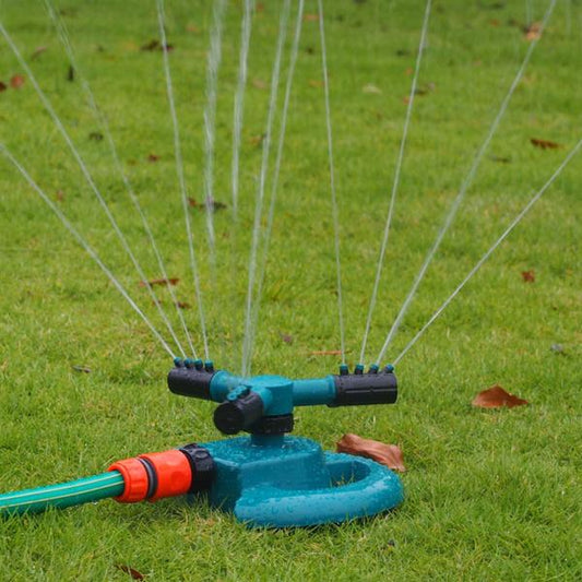 360° Rotating 3-Arm Lawn Sprinkler for Garden & Yard Irrigation