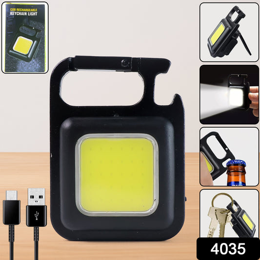 Rechargeable Keychain Mini Flashlight With 4 Light Modesultralight Portable Pocket Light With Folding Bracket Bottle Opener And Magnet Base For Camping Walking