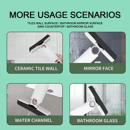 4707 Portable Self-squeeze Short Mop Mini Hand Wash-free Strong Absorbent Mop With 1 Cotton Head Cleaning Sponge For Bathroom Kitchens Table Wukusy