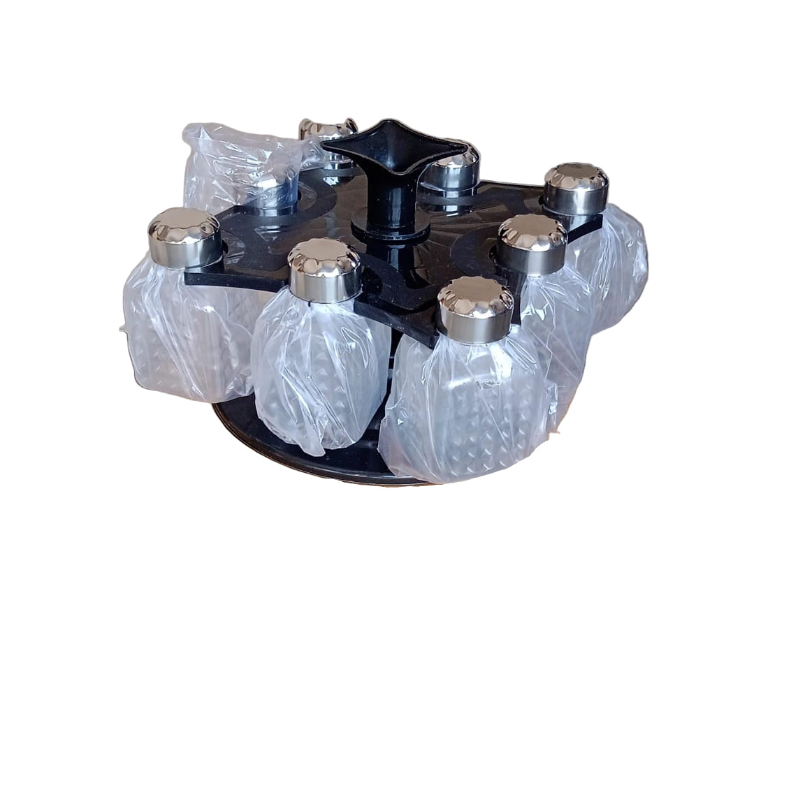 Square 8 Bottle Revolving Spice Rack - BuyItOnline