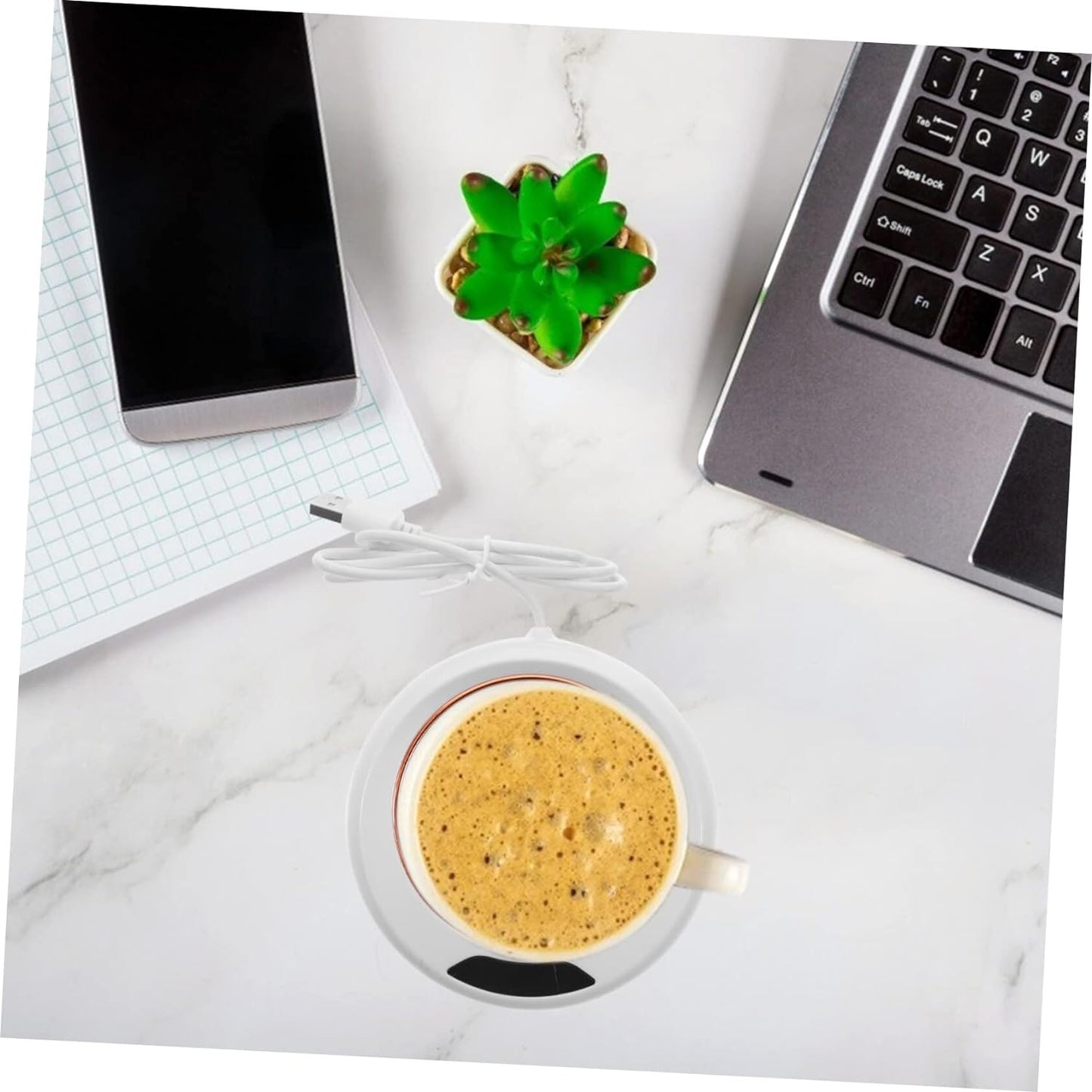 5576 Usb Warm Coaster Heated Coffee Mug Portable Office Desk Portable Cup Heater Coffee Mug Warmer Electric Cup Warmer (1 Pc) Wukusy