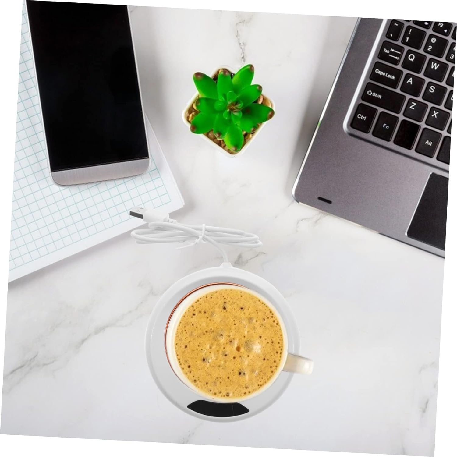 5576 Usb Warm Coaster Heated Coffee Mug Portable Office Desk Portable Cup Heater Coffee Mug Warmer Electric Cup Warmer (1 Pc) Wukusy