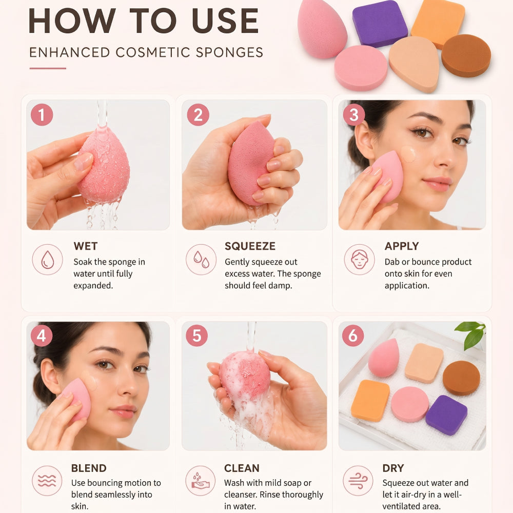 Versatile Beauty Blender Sponge Set