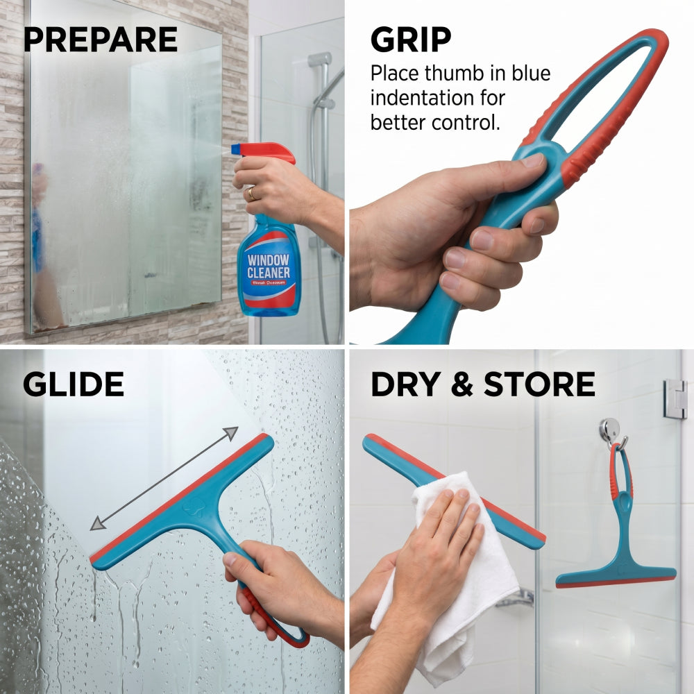Multipurpose Mini Glass Wiper Squeegee