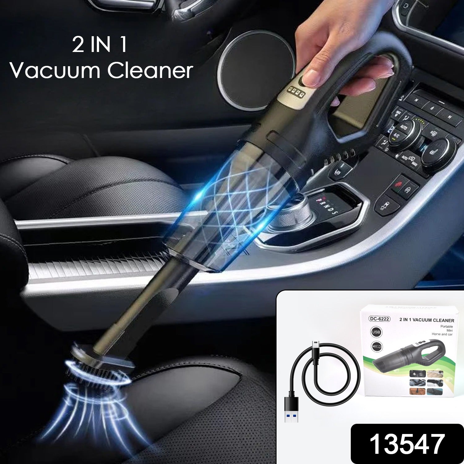 Wireless Handheld Car Vacuum Cleaner 2 In1 Dust Buster (1 Set) Wukusy