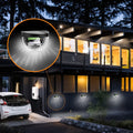6-LED Solar Wall Lights with Honeycomb Shade - BuyItOnline