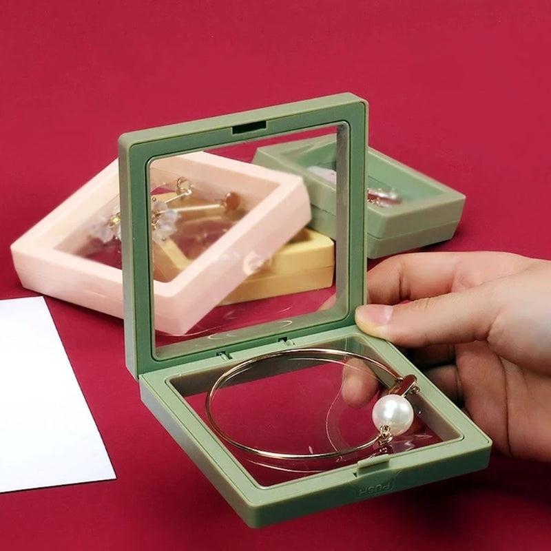 Transparent Jewellery Storage Box Earrings Ring Bracelet Pendant Storage Box Wukusy