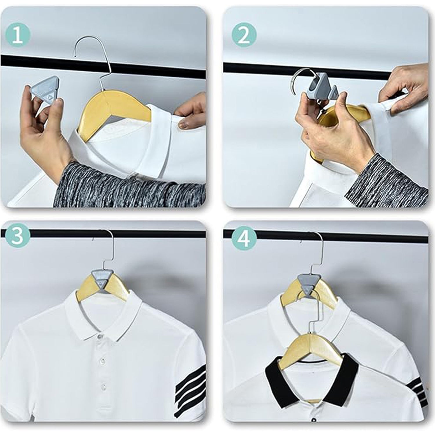 Multi-Functional Triangle Hanger Hooks - BuyItOnline
