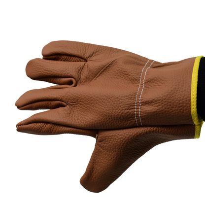 Heavy Duty Leather Gardening Gloves for Men & Women