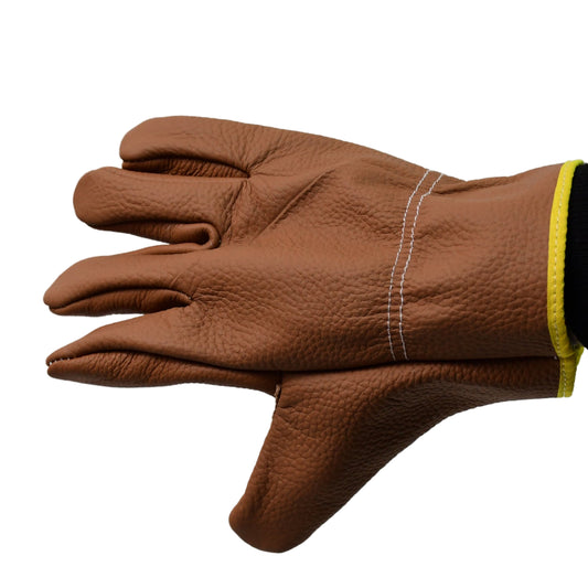Heavy Duty Leather Gardening Gloves for Men & Women