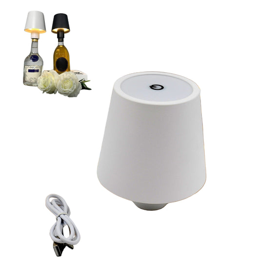 13073 Led Dimmable Bottle Lamp 3 Color Temperature Wireless Table Lamp For Indoor And Outdoor Usb Rechargeable Bottle Lamp For Family Restaurant  Bar (1 Pc) Wukusy