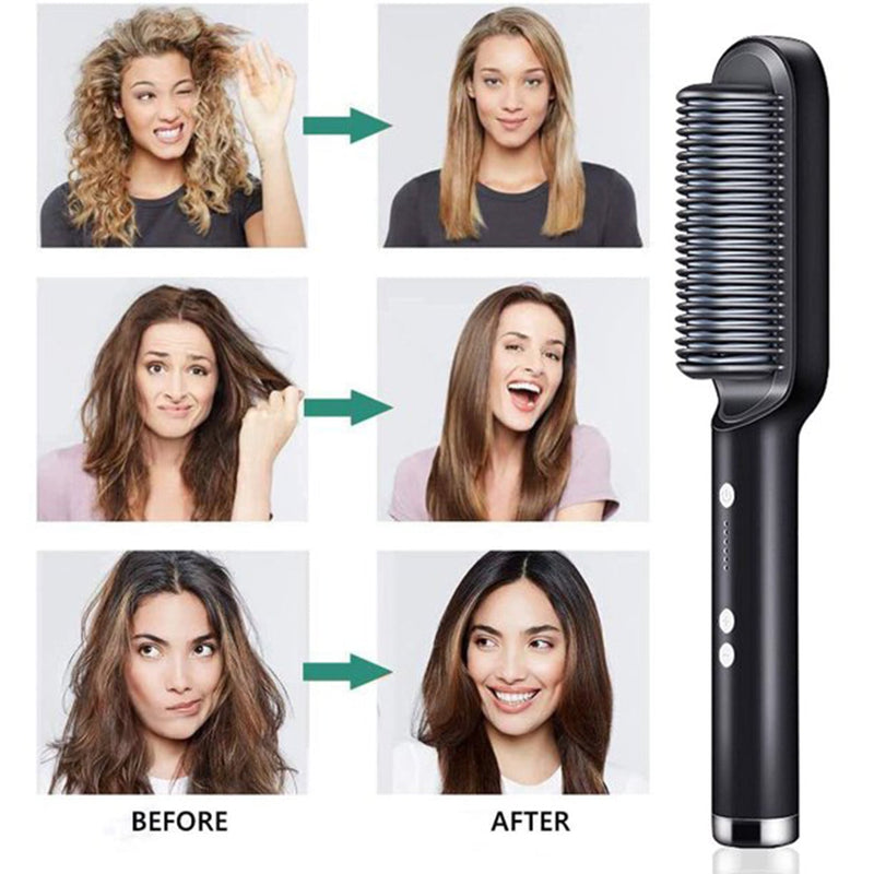 HQT-909B Hair Straightener Brush - BuyItOnline