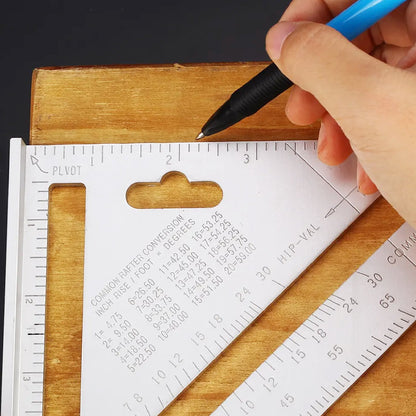 Lightweight Double-Sided Triangle Scale Ruler