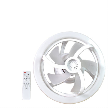 360° Rotation Smart Ceiling Fan with LED Light & Remote Control – Quiet 3-Speed Fan with Adjustable Color Temperature for Home, Apartment, Study Room, Dorm