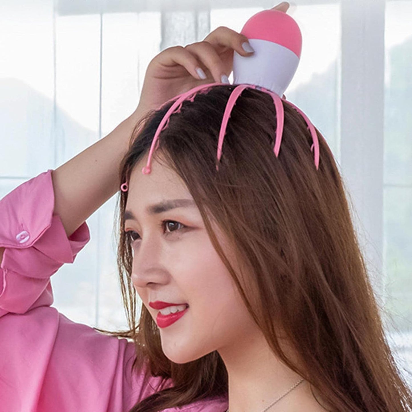 Electric Scalp Massager – Octopus Claw Head Scratcher for Stress Relief