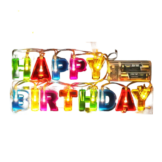 Happy Birthday LED Letter String Lights.