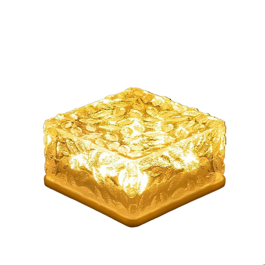 Solar Ice Cube Garden Light