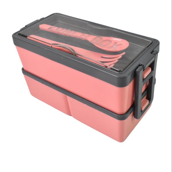 Plastic 3-Layer Lunch Box with 3 Compartments - BuyItOnline