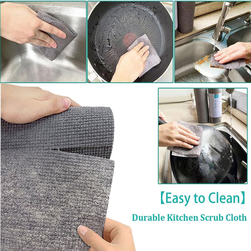 Durable Kitchen Scrub Cloth Roll Wukusy