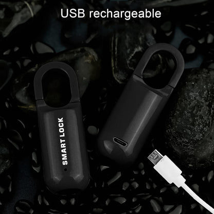Small Usb Rechargeable Smart Fingerprint Padlock For Locker Wukusy